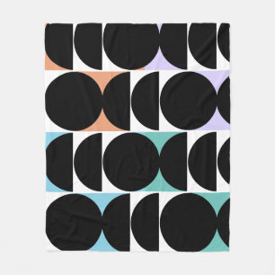 Moderne geometrische Mitte des Jahrhunderts Fleecedecke