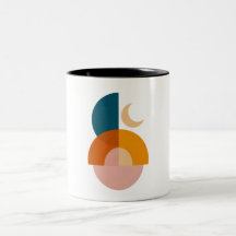 Moderne geometrische Mond-Abstrakte Kunst