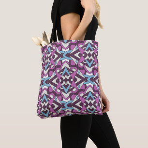 Moderne geometrische Mosaik – abstraktes Farbmuste Tasche