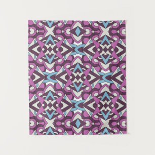 Moderne geometrische Mosaik – abstraktes Farbmuste Wandteppich