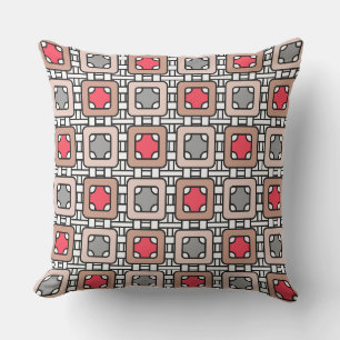 moderne geometrische Muster Deko grau, beige Kissen