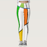 Moderne geometrische Muster - helle Farben Leggings<br><div class="desc">Helle Farbtöne von minzgrün-orangefarbenen weißen Blöcken mit schwarzen und blauen Linien geometrische gemusterte Frauen-Sport-Fitnessraum Yoga Leggings Hots. Feminine & chic Design für sie. Yoga-Leggings - Yoga-Ameisen - Yoga-Kleider - Yoga-Kleidung - Leggings für Frauen - Leggings für Mädchen - geometrische Leggings</div>