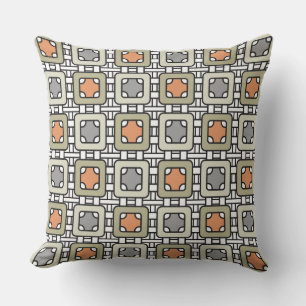 moderne geometrische Muster Kunst Deko Grauoliveno Kissen