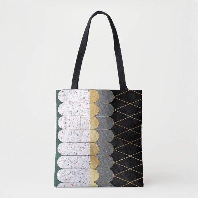 Moderne geometrische Mustertasche Tasche (Vorderseite)