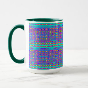 Moderne geometrische Pastell-Vintage Tasse