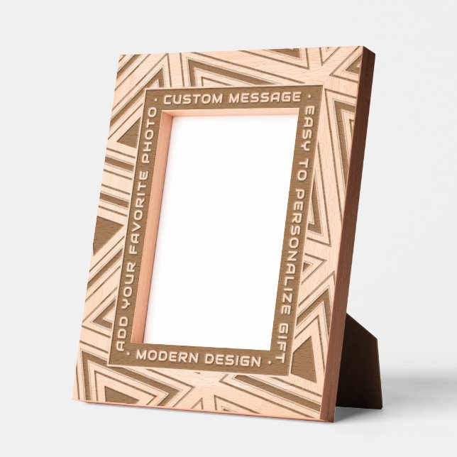 Moderne geometrische Personalisierte Grabung Art D Geätzte Rahmen (Links)