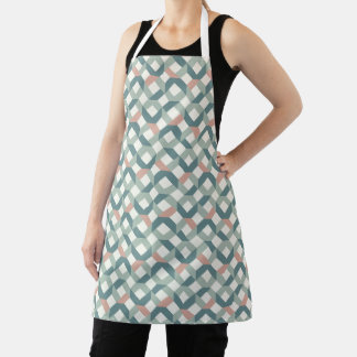 Moderne geometrische, quilt Inspirierte Schürze