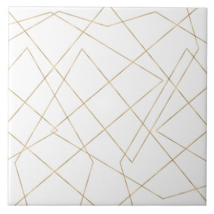 Moderne geometrische Schlaganfälle Abstraktes Desi Fliese