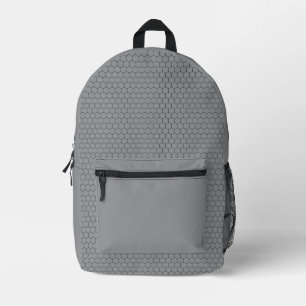 Moderne geometrische sechseckige Gitterstruktur-Mu Bedruckter Rucksack