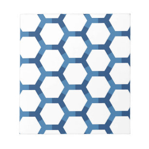 Moderne geometrische Sechseckmuster Notizblock