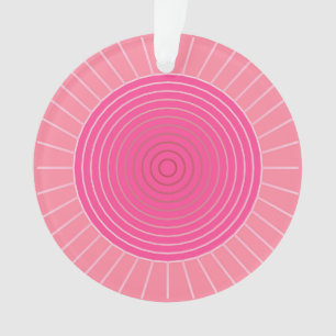 Moderne geometrische Sonnebursts - Schattierungen Ornament
