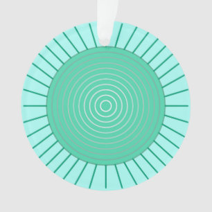 Moderne geometrische Sonnenbrille - Aqua und Meere Ornament