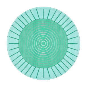 Moderne geometrische Sonnenbrille - Aqua und Meere Schneidebrett
