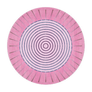 Moderne geometrische Sonnenbrille - Pink-Farbtöne Schneidebrett