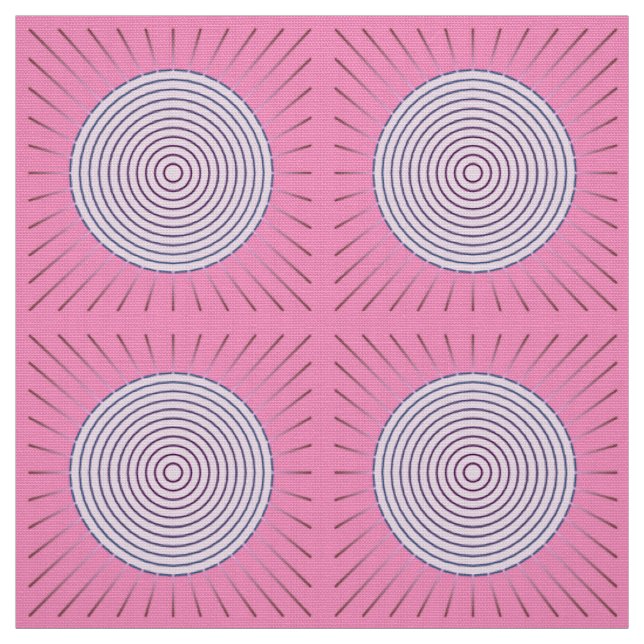 Moderne geometrische Sonnenbrille - Pink-Farbtöne Stoff (Muster)