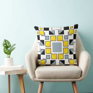 Moderne geometrische Steppdeckenmuster-Kunst  Kissen