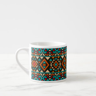 Moderne geometrische Südwest-Style Espressotasse