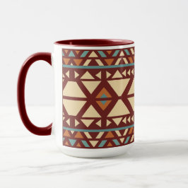 Moderne geometrische Tasse im Südweststil