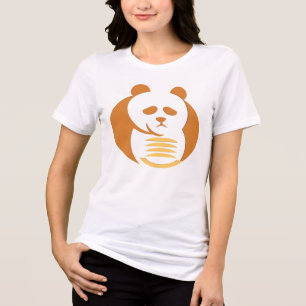 Moderne geometrische Tiergrafik Tri-Blend Shirt