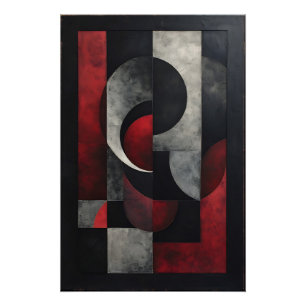 Moderne geometrische Unordnung Poster