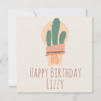 Moderne gepottete Pflanze Rainbow Birthday