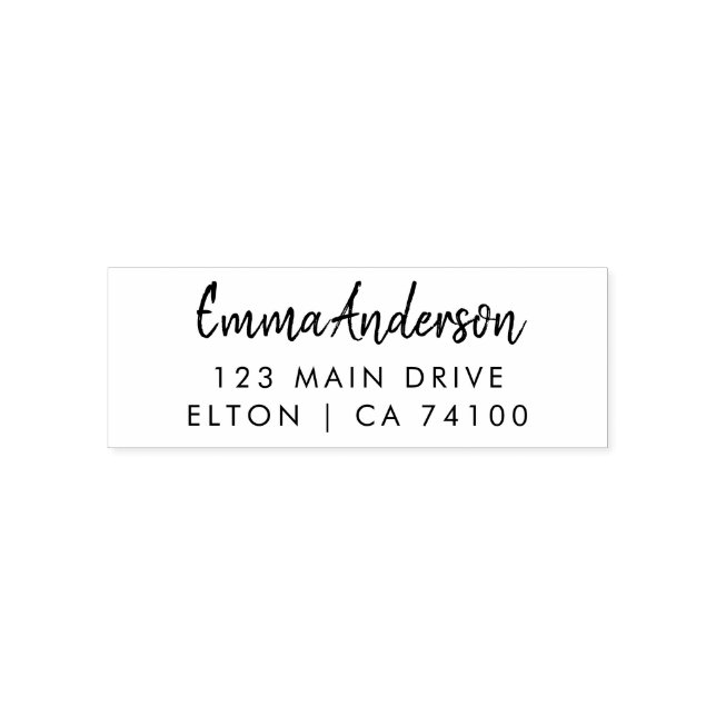 Moderne Geschäftsadresse mit professionellem Logo  Permastempel (Design)
