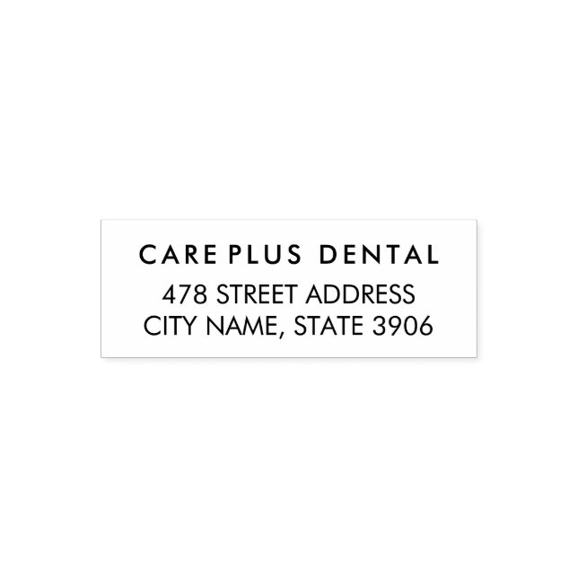 Moderne Geschäftsadresse mit professionellem Logo  Permastempel (Design)