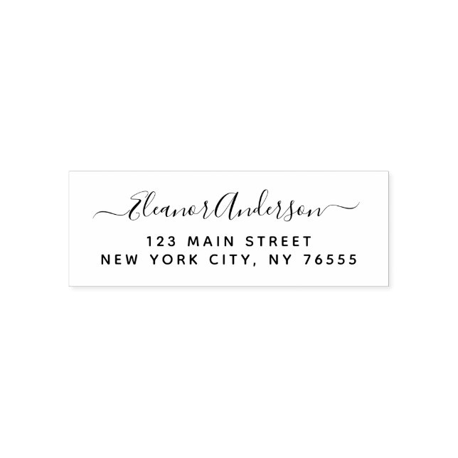 Moderne Geschäftsadresse mit professionellem Logo- Permastempel (Design)