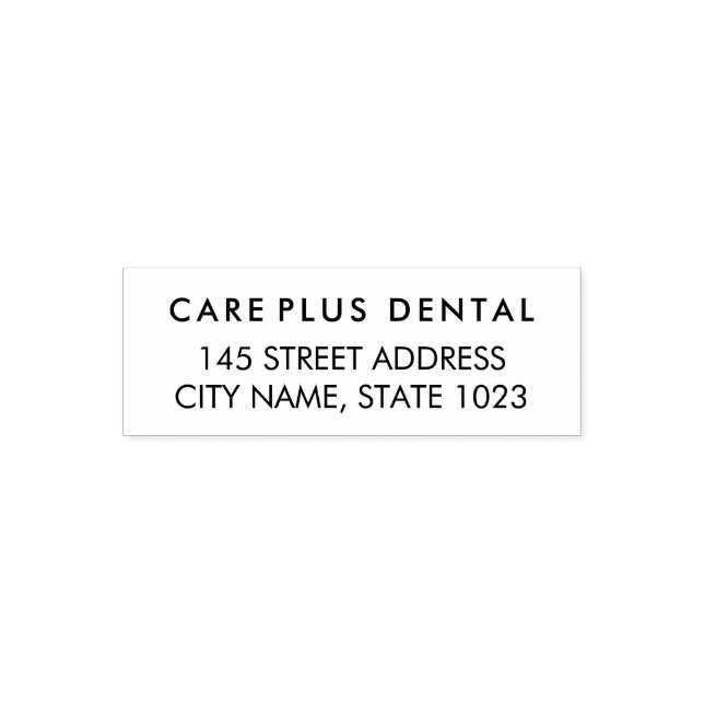 Moderne Geschäftsadresse mit professionellem Logo  Permastempel (Design)
