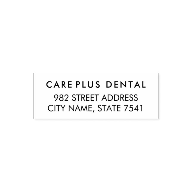 Moderne Geschäftsadresse mit professionellem Logo  Permastempel (Design)