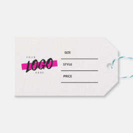 Moderne Geschäftsetikette Kleidung Label Anhänger
