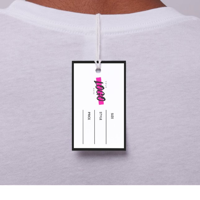 Moderne Geschäftsetikette Kleidung Label Anhänger  Visitenkarte (Von Creator hochgeladen)