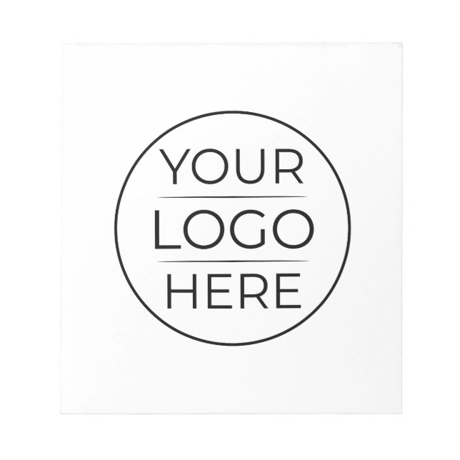 Moderne Geschäftslogo-Branding Notizblock (Vorderseite)