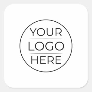 Moderne Geschäftslogo-Branding Quadratischer Aufkleber