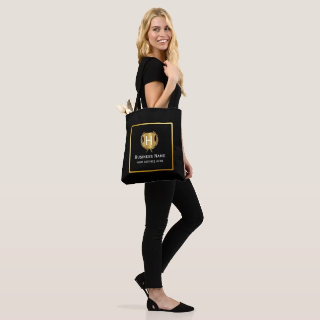 Moderne Geschäftslogo-Werbebranding Tasche (Am Model)