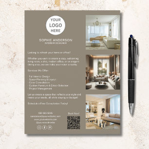 Moderne Geschäftsmappen mit individuellem Logo in Flyer