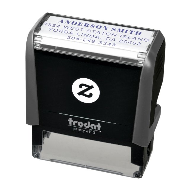 Moderne Geschäftspartner Name Rücksendeadresse Permastempel (Produkt)