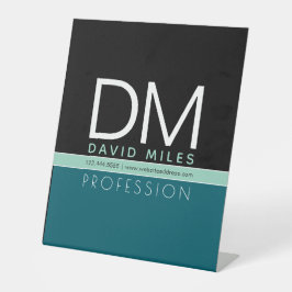 Moderne Geschäftsvorlage | Alle Farben individuell Sockelschild