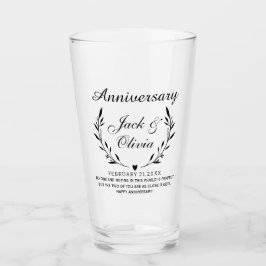 Moderne Geschenke für Personalisierte Paare Glas