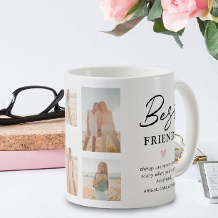 Moderne Geschenke im Foto-Raster für beste Freundi Kaffeetasse