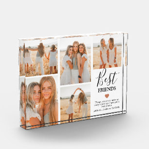 Moderne Geschenke im Rasterformat für beste Freund Fotoblock