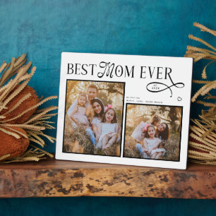 Moderne Geschenke zum Muttertag: Best Mom Ever Fot Fotoplatte