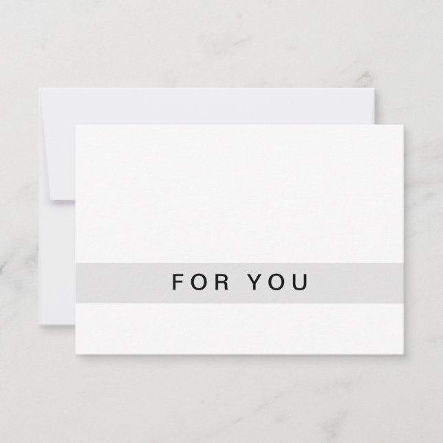 Moderne Geschenkgutscheine Flachkarte (Vorderseite)