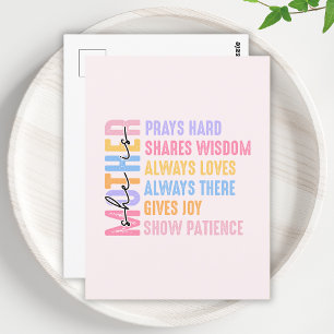 Moderne Geschenkidee für Mama - Cool und Lustig Postkarte