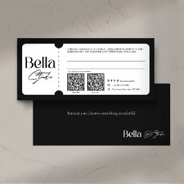Moderne Geschenkkarte für Kosmetik-Salon