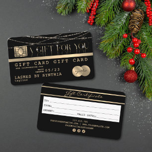 Moderne Geschenkkarte im Kreditkarten-Design Visitenkarte