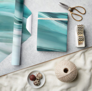 Moderne Geschenkverpackung Grün- Geschenkpapier