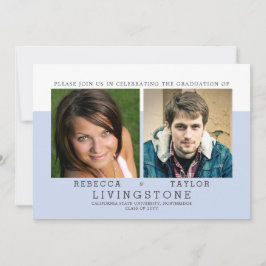 Moderne Geschwister Foto Abschluss Ankündigung