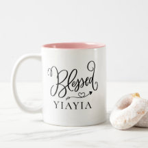 Moderne, gesegnete Yiayia-Tasse