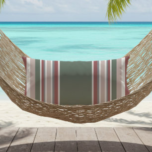 Moderne gestreifte Dusty Rose Sage Green Grau Kissen Für Draußen